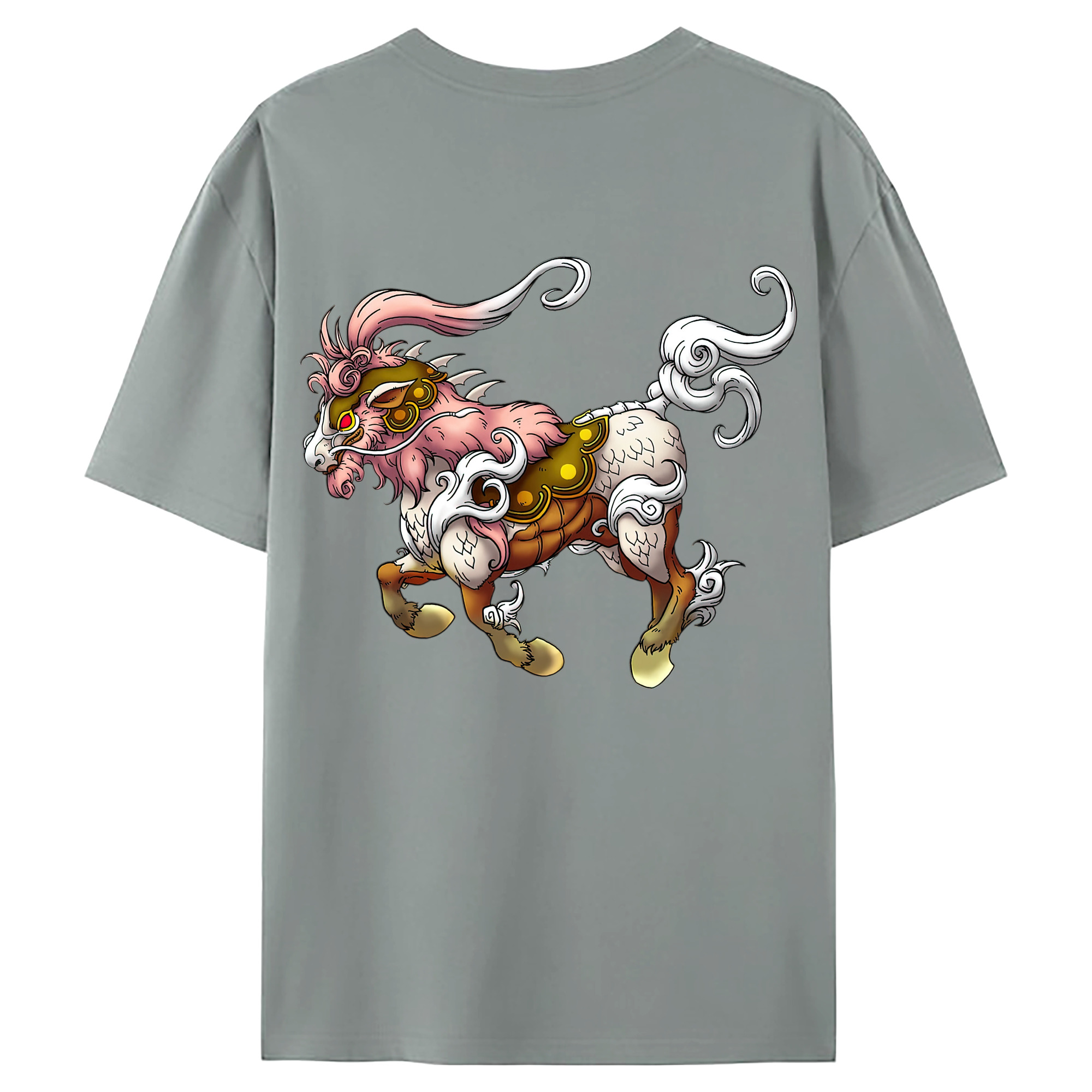 （画像用） ドラゴンクエスト Doragon Kuesuto Dragon Quest 綿100％ メンズ半袖Tシャツ（バックプリント） 通気性